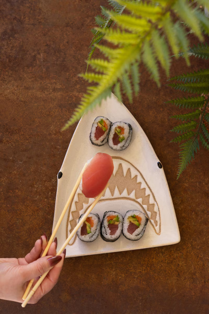 Ceramic Shark Platter (Min 2) By Kalalou