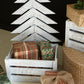Recycled Distressed White Wooden Christmas Trees With Crate By Kalalou | Christmas Trees | Modishstore - 2
