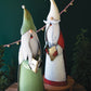 Painted Metal Santas Set Of 2 By Kalalou | Ornaments | Modishstore