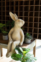 Faux Concrete Rabbit Shelf Sitter By Kalalou