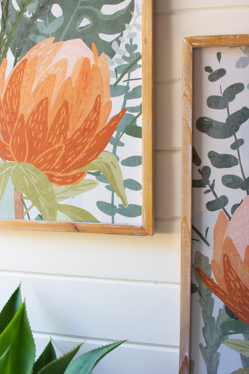 Framed Prints Under Glass - Protea Set Of 2 By Kalalou | Wall Painting | Modishstore - 3