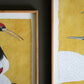 Set 2 Framed Prints Under Glass -Black White And Red Herons By Kalalou | Wall Painting | Modishstore - 3
