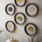 Round Framed Tropical Fish Prints Under Glass Set Of 6 By Kalalou | Wall Painting | Modishstore