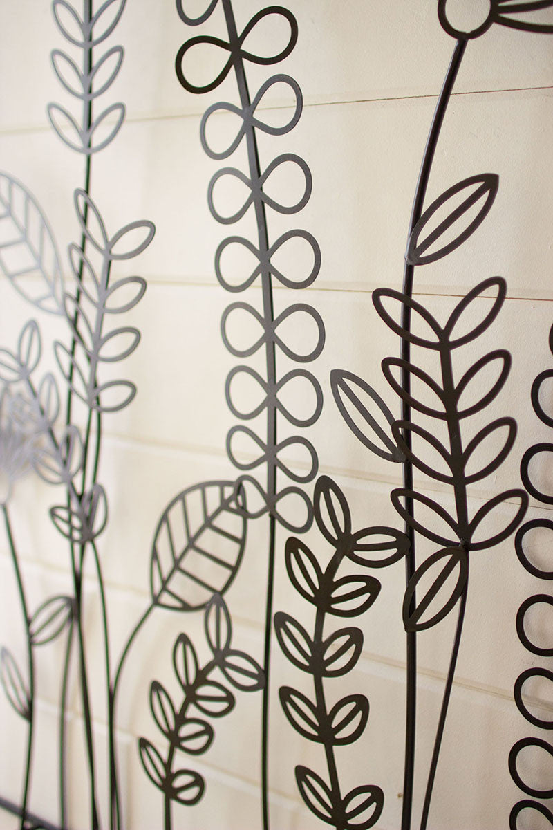 Wire Flowers And Ferns Wall Art By Kalalou | Wall Decor | Modishstore - 3