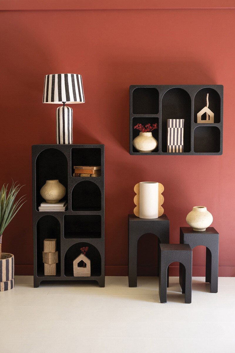 Wooden Wall Cubbie - Black By Kalalou | Cabinets | Modishstore - 3
