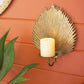 Antique Brass Palm Leaf Candle Sconce (Min 2) By Kalalou | Wall Decor | Modishstore