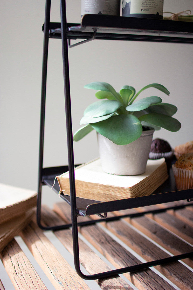 Two Tiered Rectangle Display Rack By Kalalou | Display Cases | Modishstore - 2