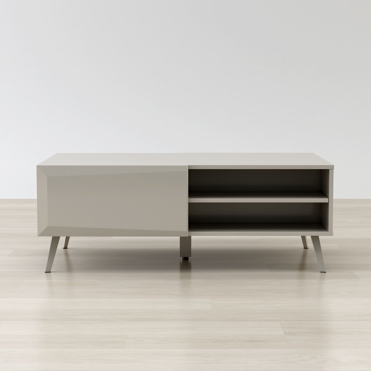 Altus 43" Coffee Table Gloss Grey By Anderson Teak | Coffee Tables | Modishstore - 6