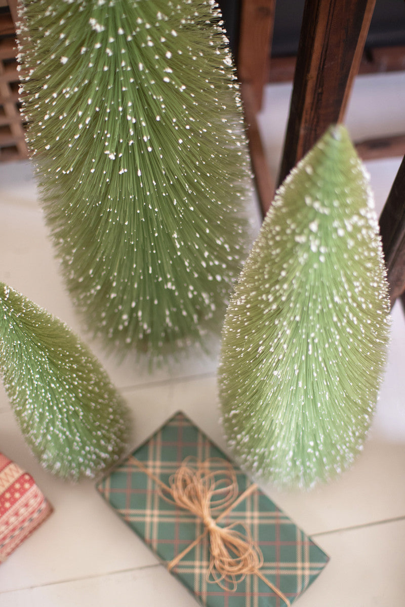 Bottle Brush Christmas Trees Set Of 3 By Kalalou | Christmas Trees | Modishstore - 2