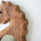 Wood Framed Seahorse Mirror By Kalalou | Mirrors | Modishstore - 2