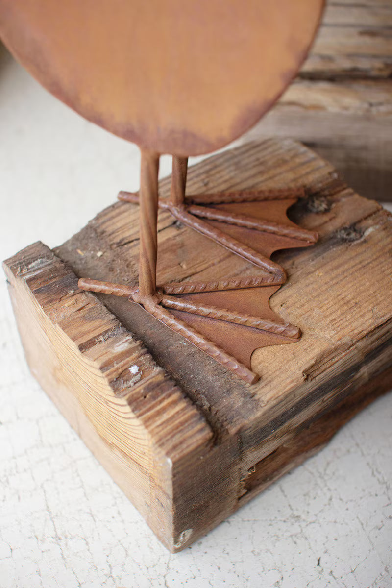 Set Of Three Rustic Metal Geese By Kalalou