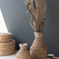 Set Of Two Carved Wooden Vases By Kalalou | Vases | Modishstore