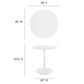 Modway Lippa 28" Round Wood Top Dining Table - White - EEI-1115
