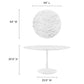 Modway Lippa 54" Round Artificial Marble Dining Table - EEI-1132