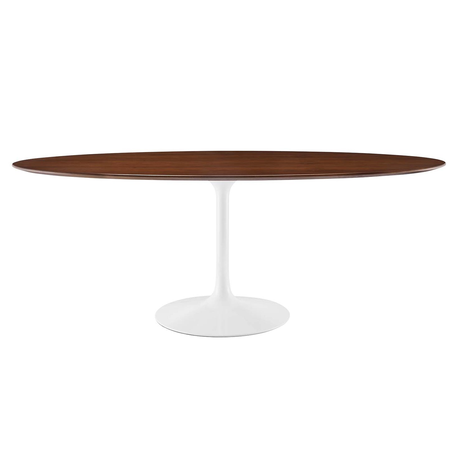 Modway Lippa 78" Oval Wood Dining Table in Walnut - EEI-1661