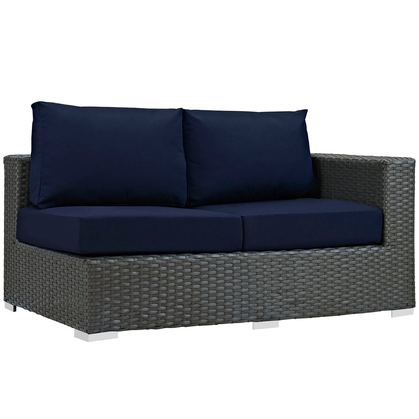 Sojourn Outdoor Patio Sunbrella Right Arm Loveseat By Modway - EEI-1857 | Outdoor Sofas, Loveseats & Sectionals | Modishstore - 6