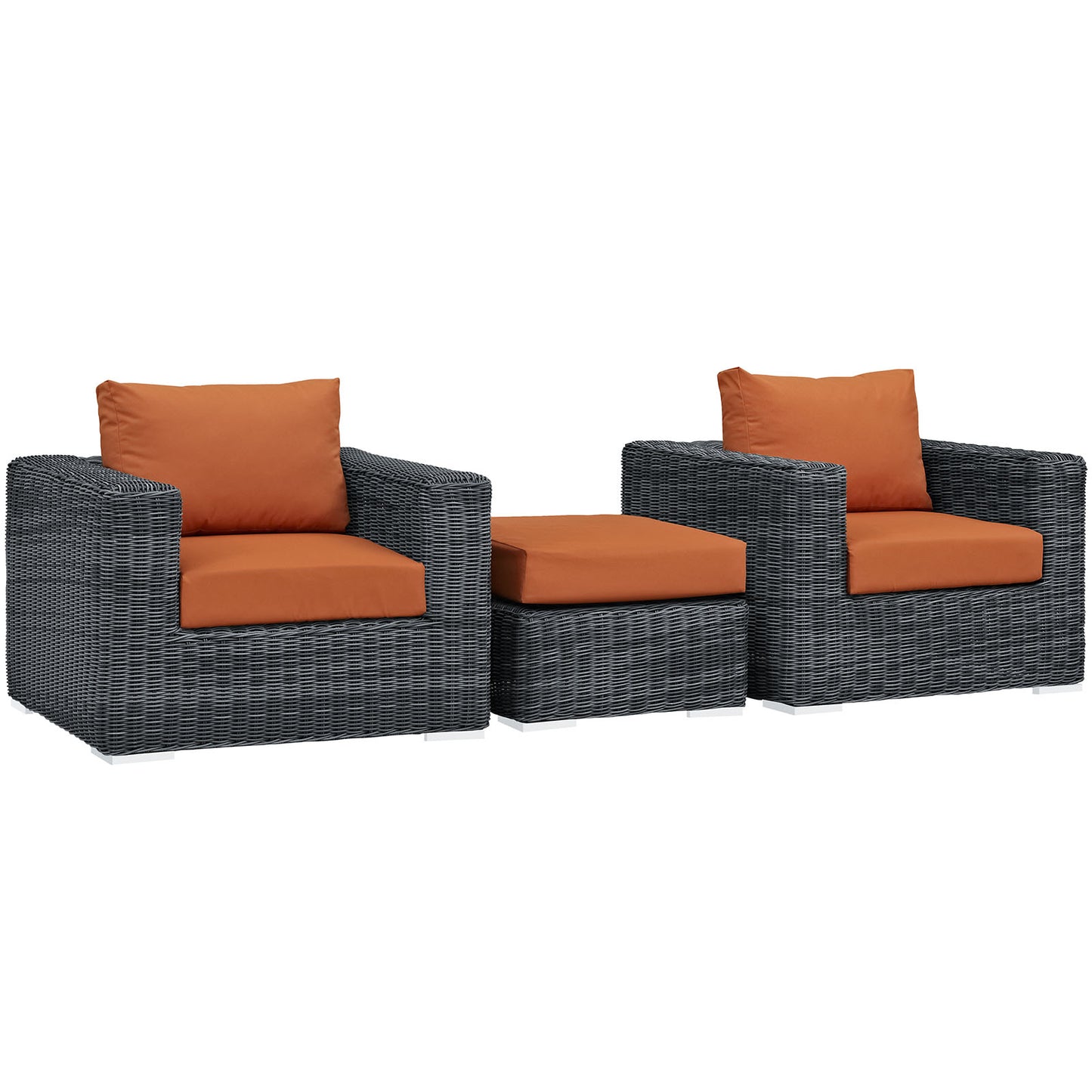 Modway Summon 3 Piece Outdoor Patio Sunbrella Sectional Set - EEI-1905 - EEI-1905 | Outdoor Sofas, Loveseats & Sectionals | Modishstore - 24