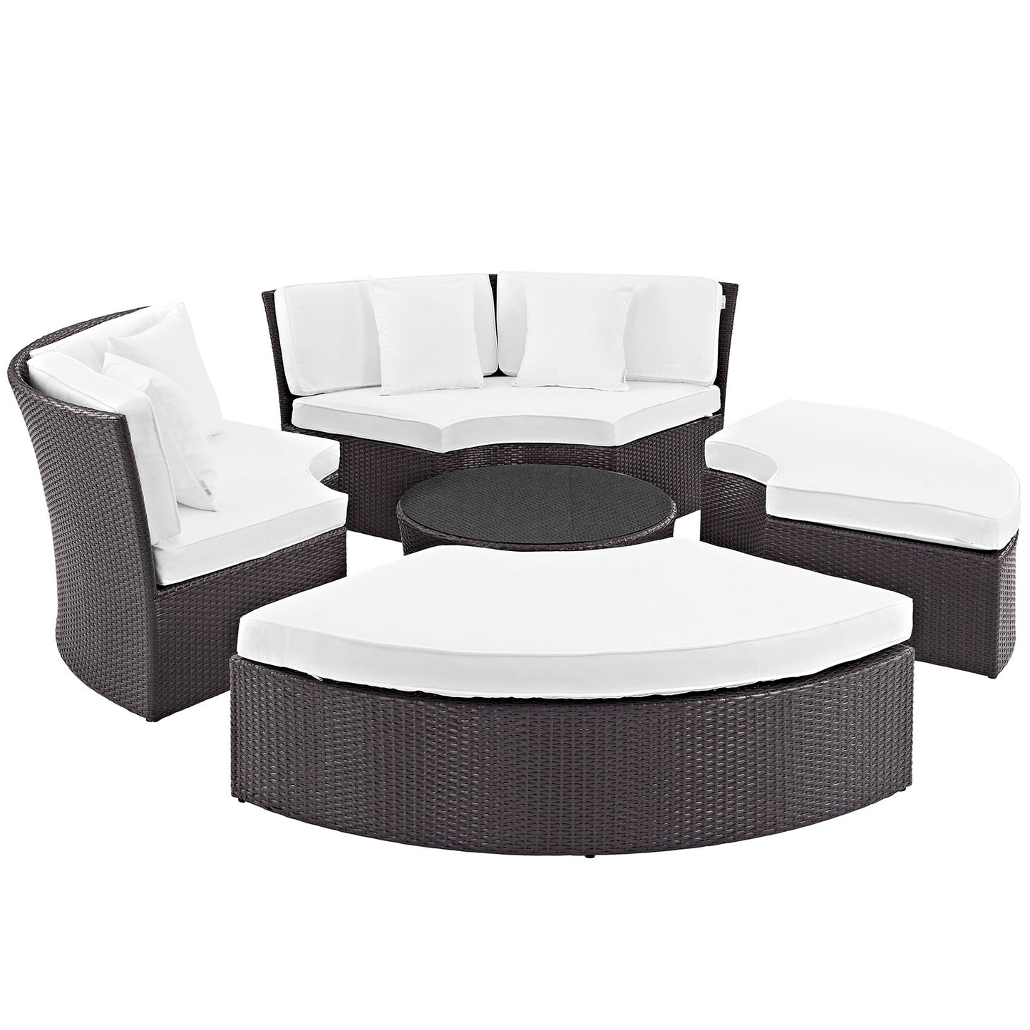 Convene Circular Outdoor Patio Daybed Set By Modway - EEI-2171 | Outdoor Patio Daybed | Modishstore - 29