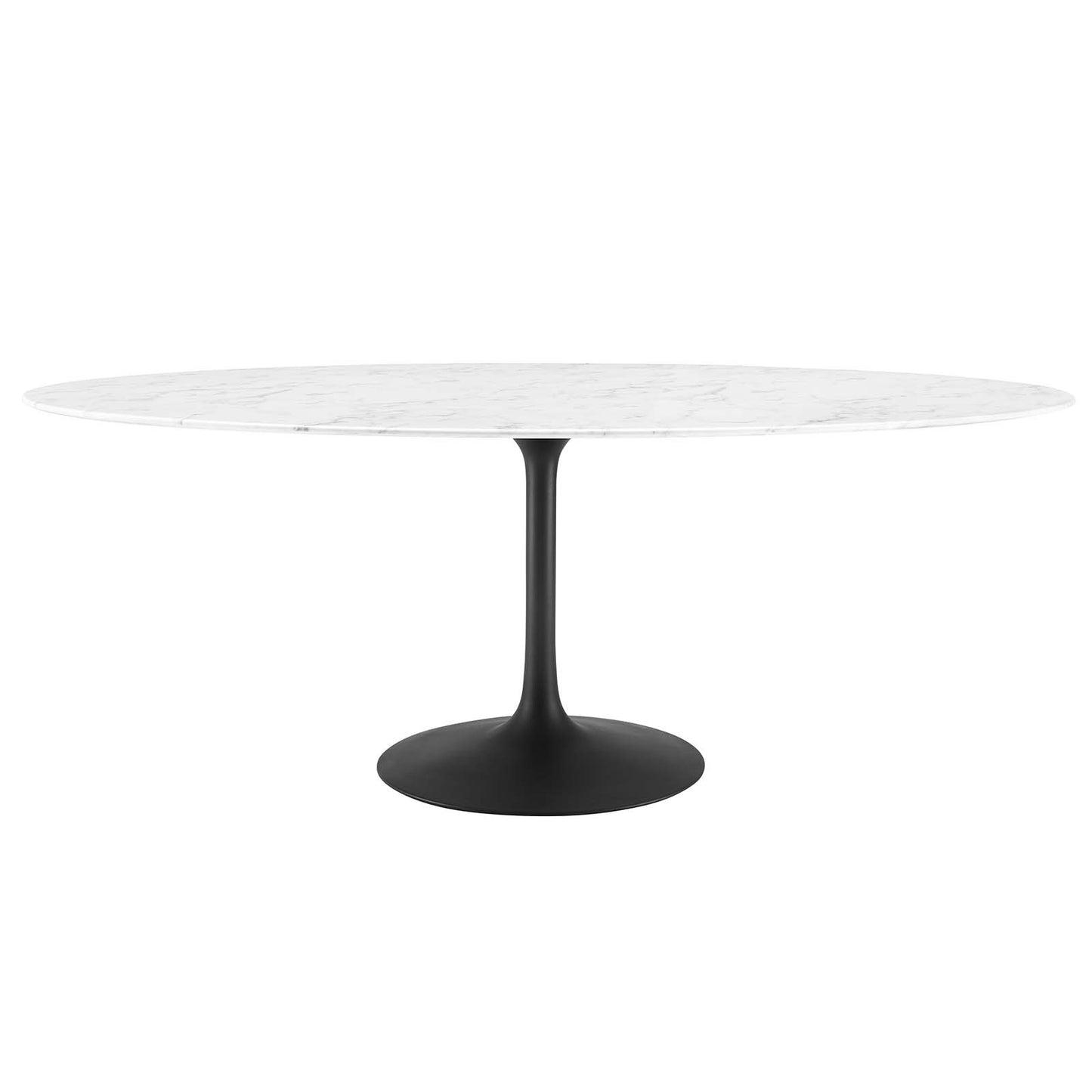Modway Lippa 78" Oval Artificial Marble Dining Table - EEI-3542