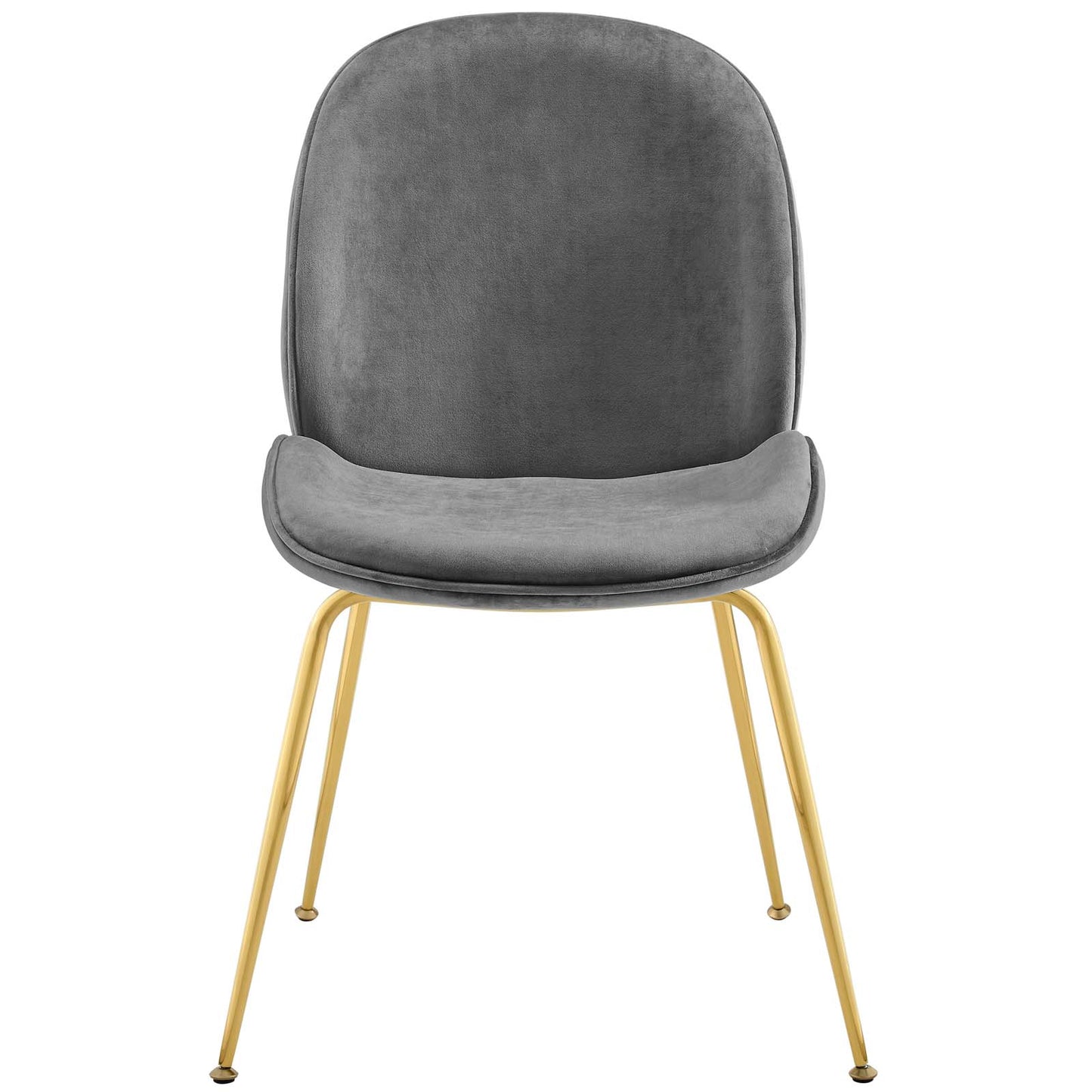 Modway Scoop Gold Stainless Steel Leg Performance Velvet Dining Chair - EEI-3548