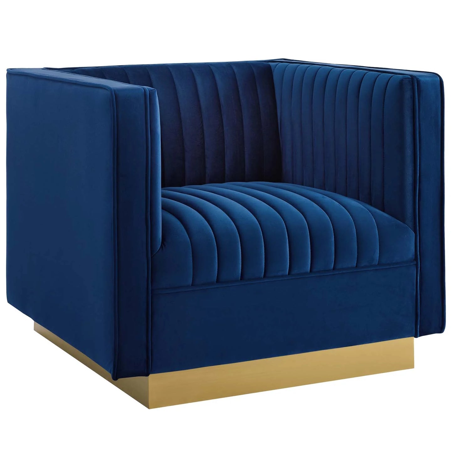 Modway Sanguine Vertical Channel Tufted Upholstered Performance Velvet Armchair Set of 2 - EEI-4145 | Armchairs | Modishstore - 8