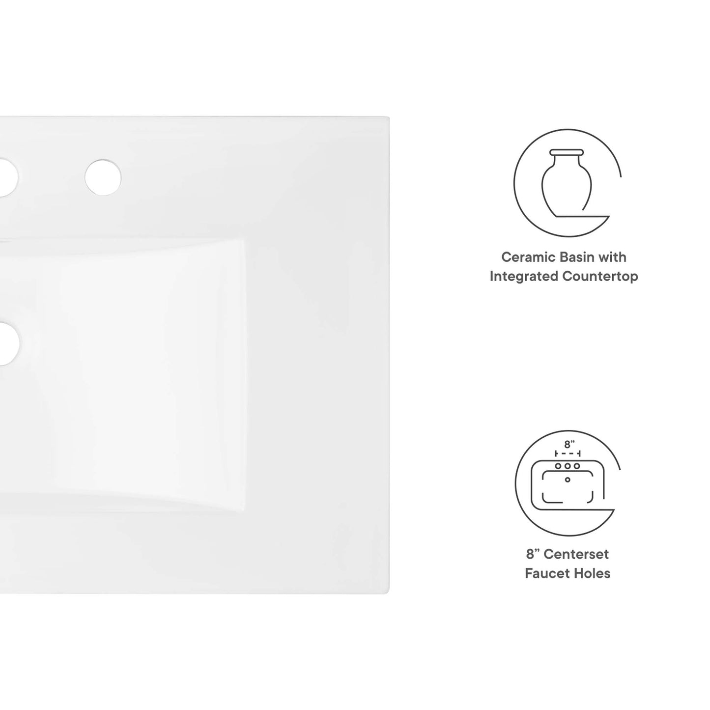 Modway Cayman 30" Bathroom accessorie Contemporary Rectangle