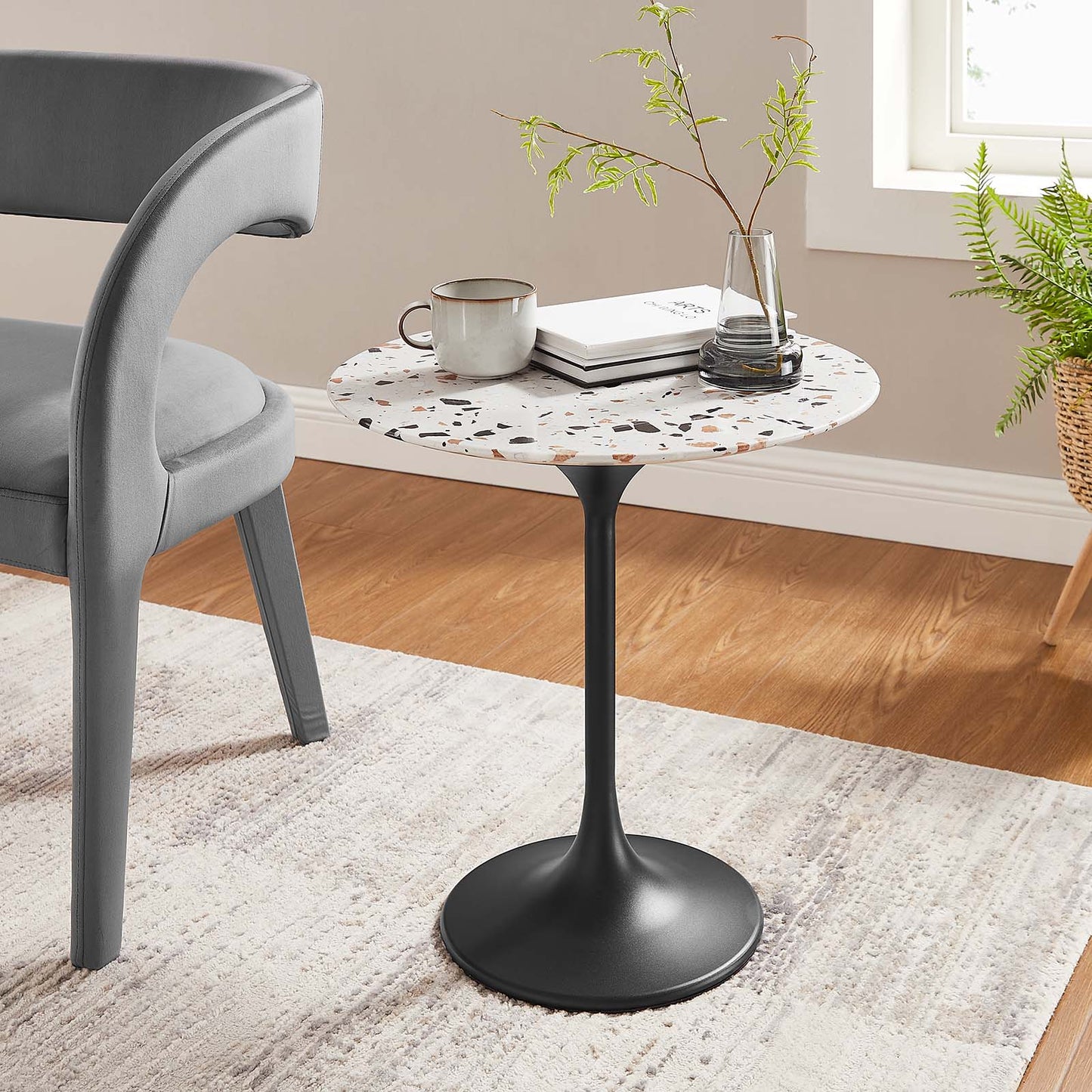 Lippa 20" Round Terrazzo Side Table By Modway - EEI-5692