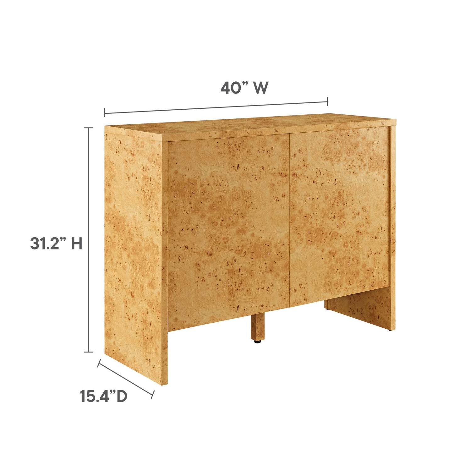 Hudson 40" Burl Wood Sideboard by Modway | Sideboards | Modishstore - 11