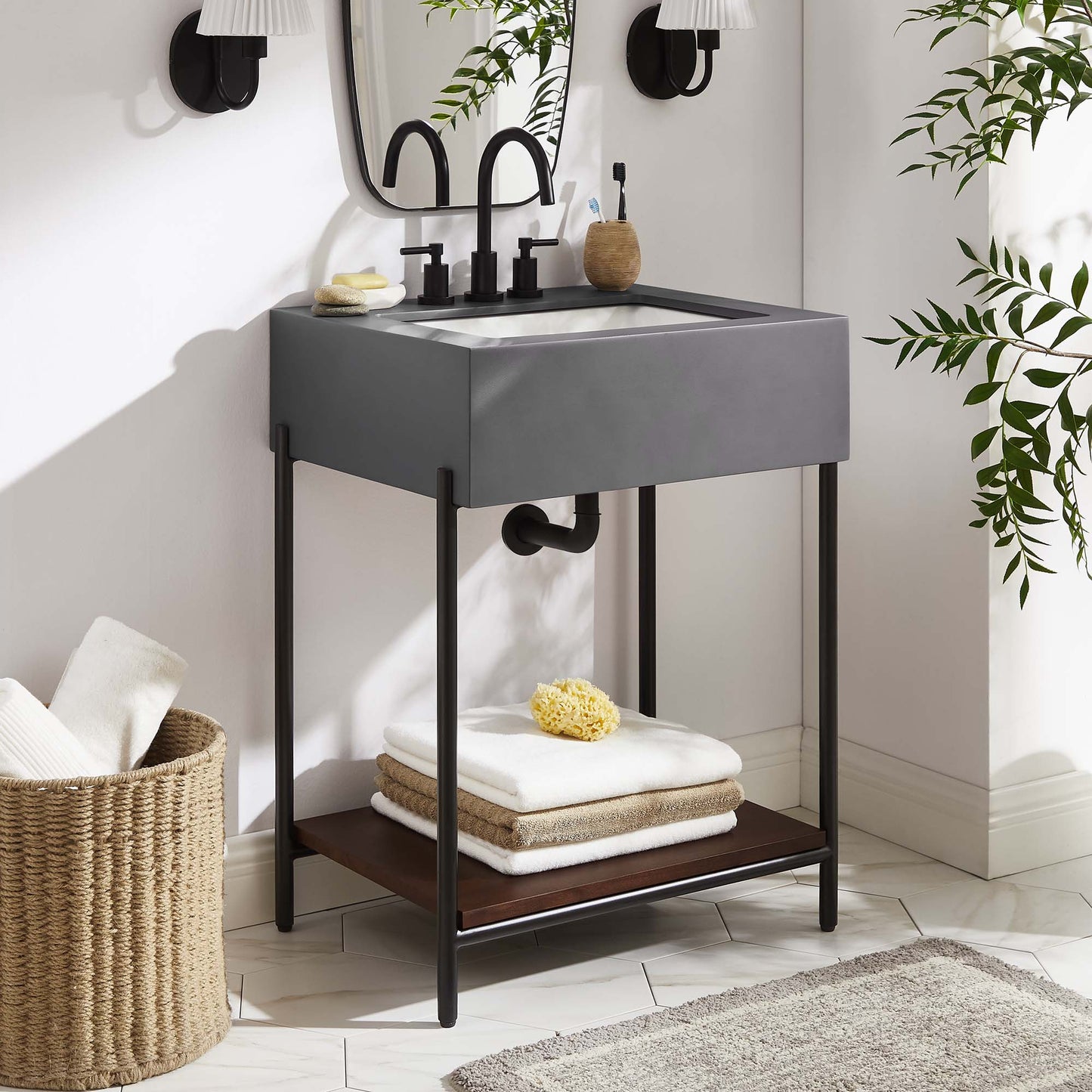 Etch 24" Bathroom Vanity with Sink by Modway | Bathroom Accessories | Modishstore - 13