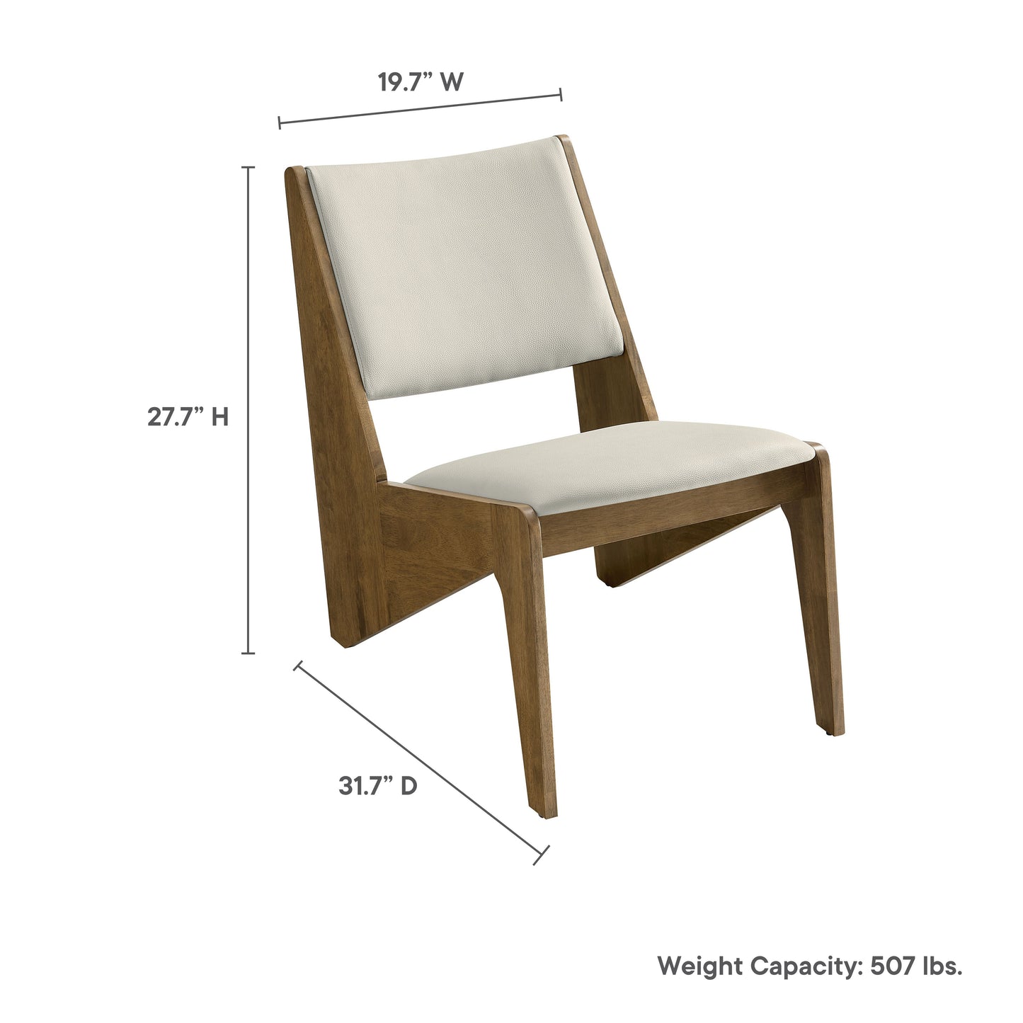 Rylina Vegan Leather Accent Chairs Set of 2 by Modway | Accent Chairs | Modishstore - 20