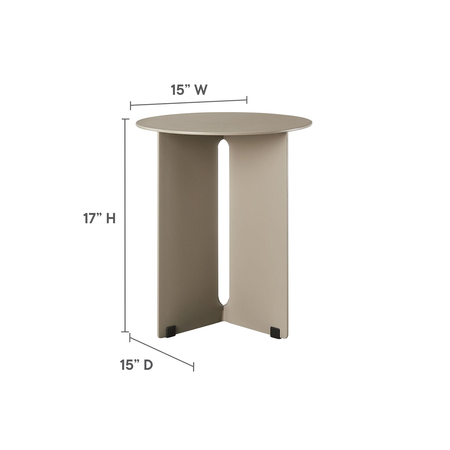 Tecton Outdoor Patio Aluminum Side Table by Modway | Side Tables | Modishstore - 14