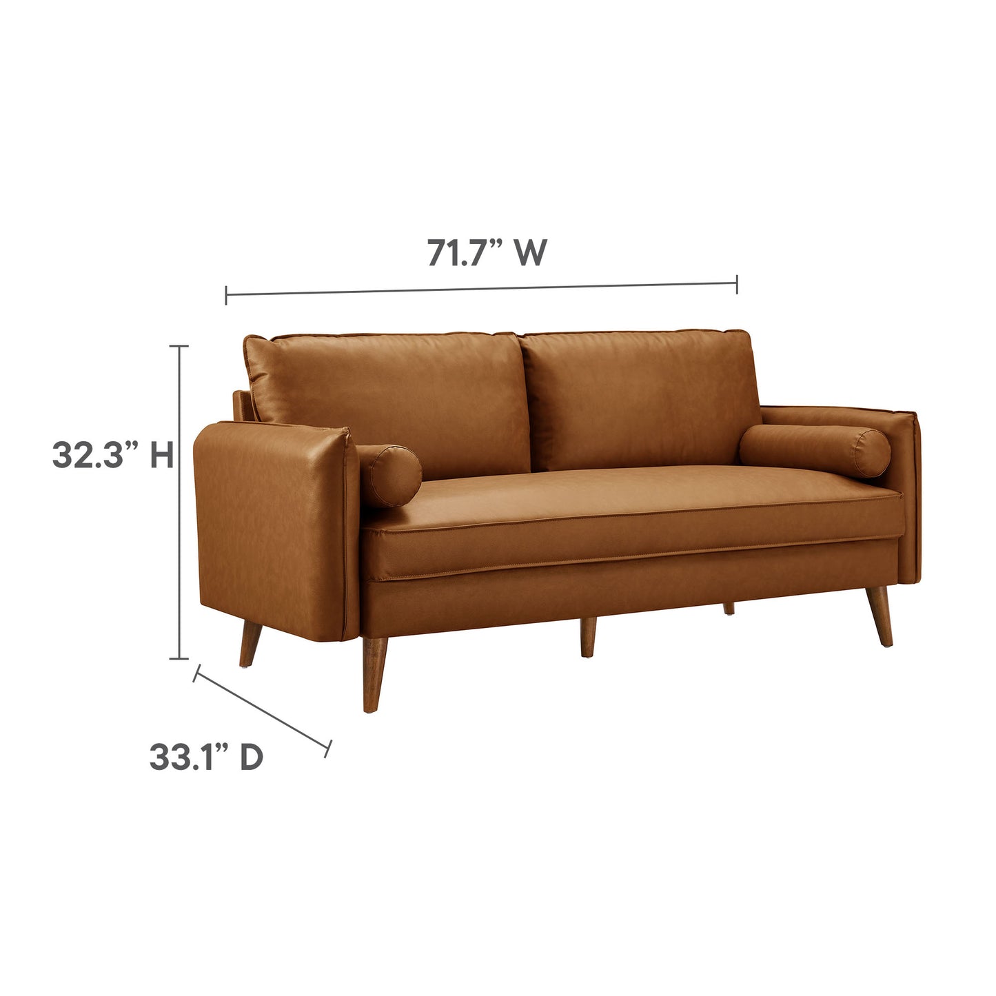 Revive Upholstered Vegan Leather Sofa by Modway | Sofas | Modishstore - 18