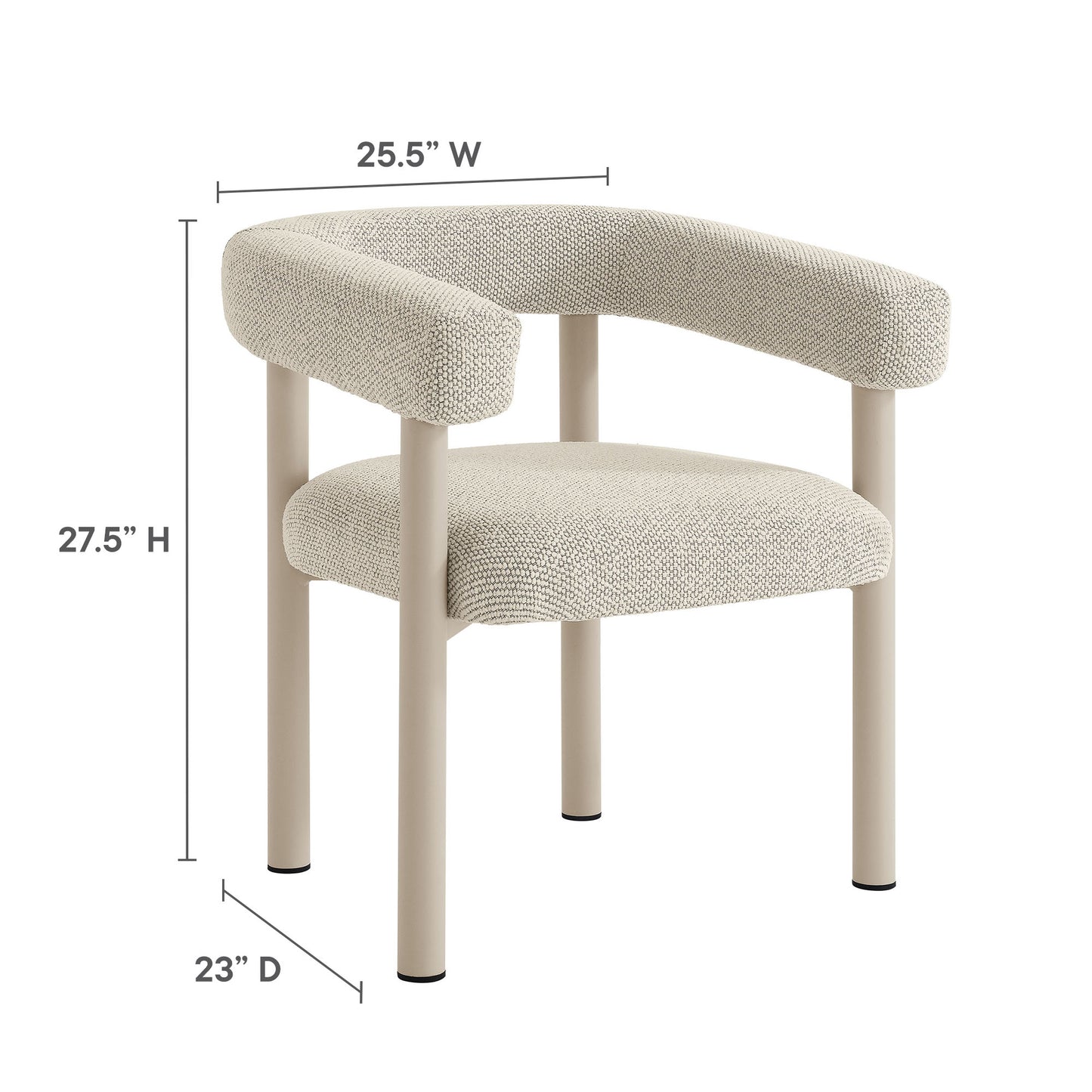 Nautica Outdoor Patio Aluminum Dining Armchairs Set of 2 by Modway | Armchairs | Modishstore - 32