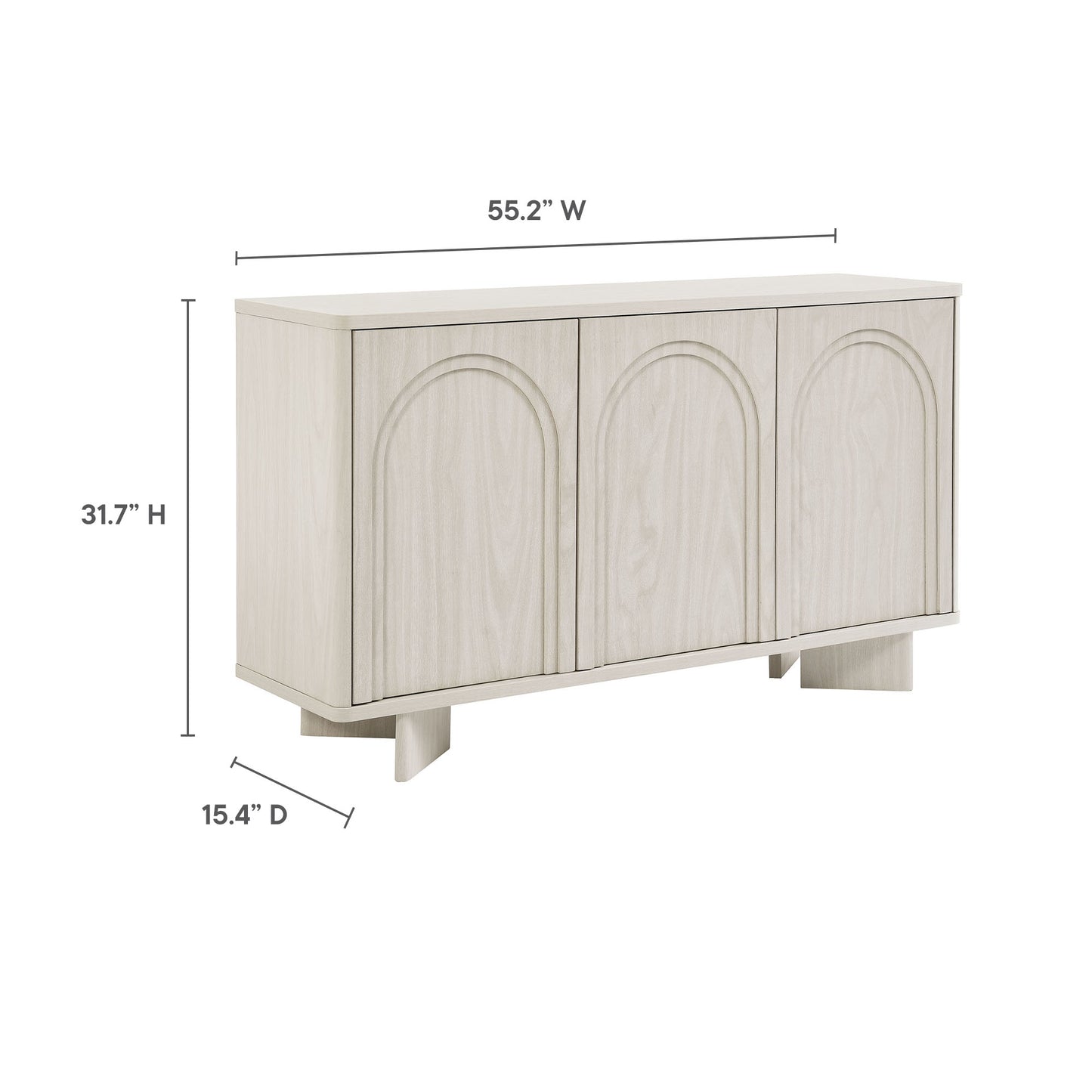 Flux Arched 3-Door Sideboard by Modway | Sideboards | Modishstore - 10