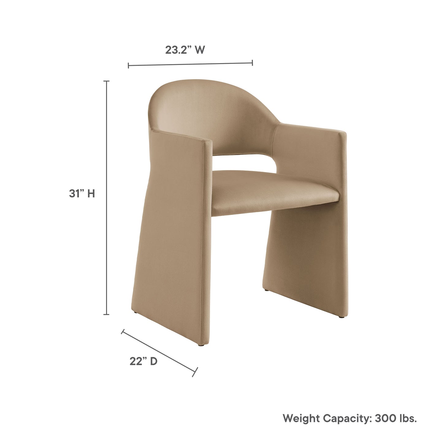 Talia Performance Velvet Dining Armchair by Modway | Dining Chairs | Modishstore - 36
