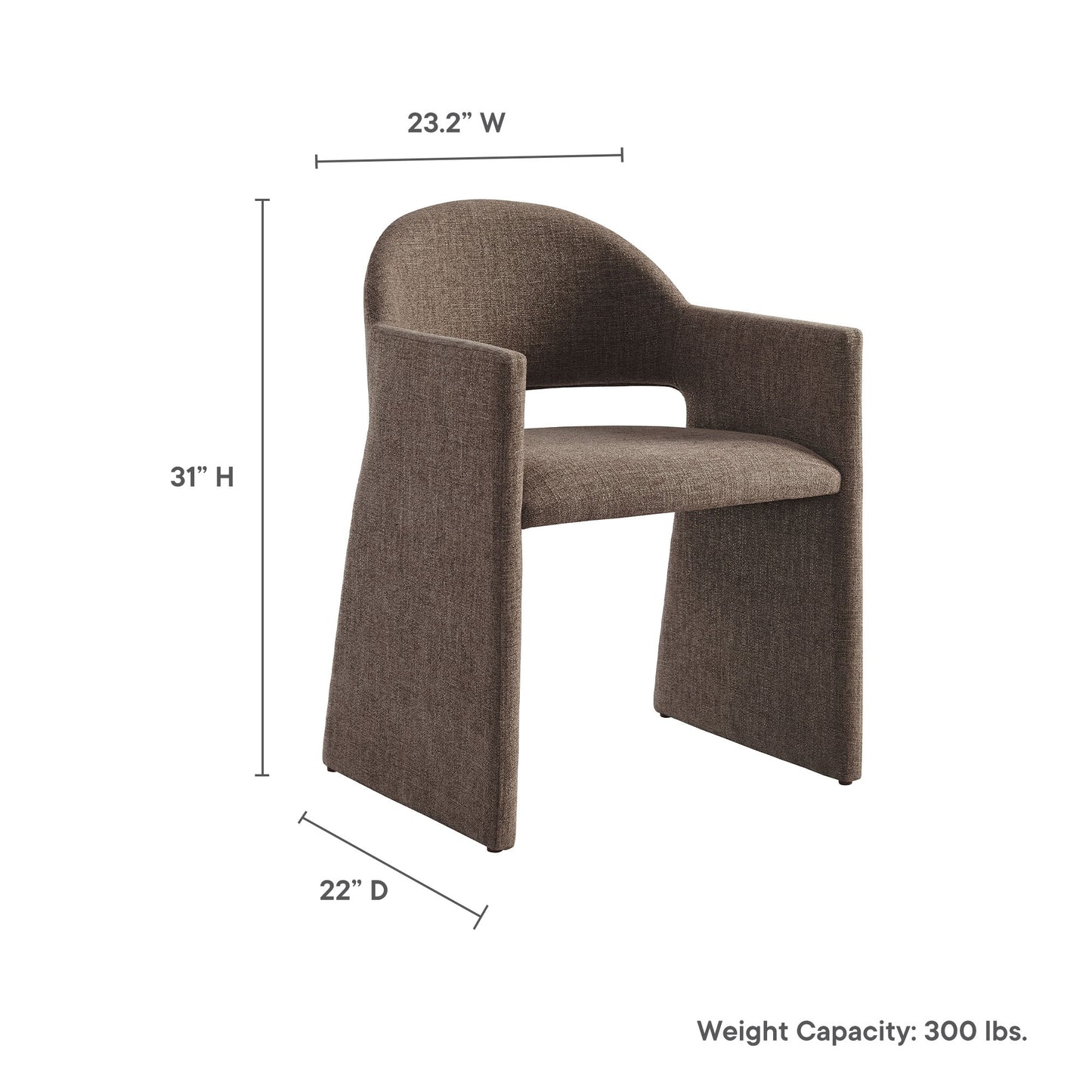 Talia Upholstered Fabric Dining Armchair by Modway | Dining Chairs | Modishstore - 27