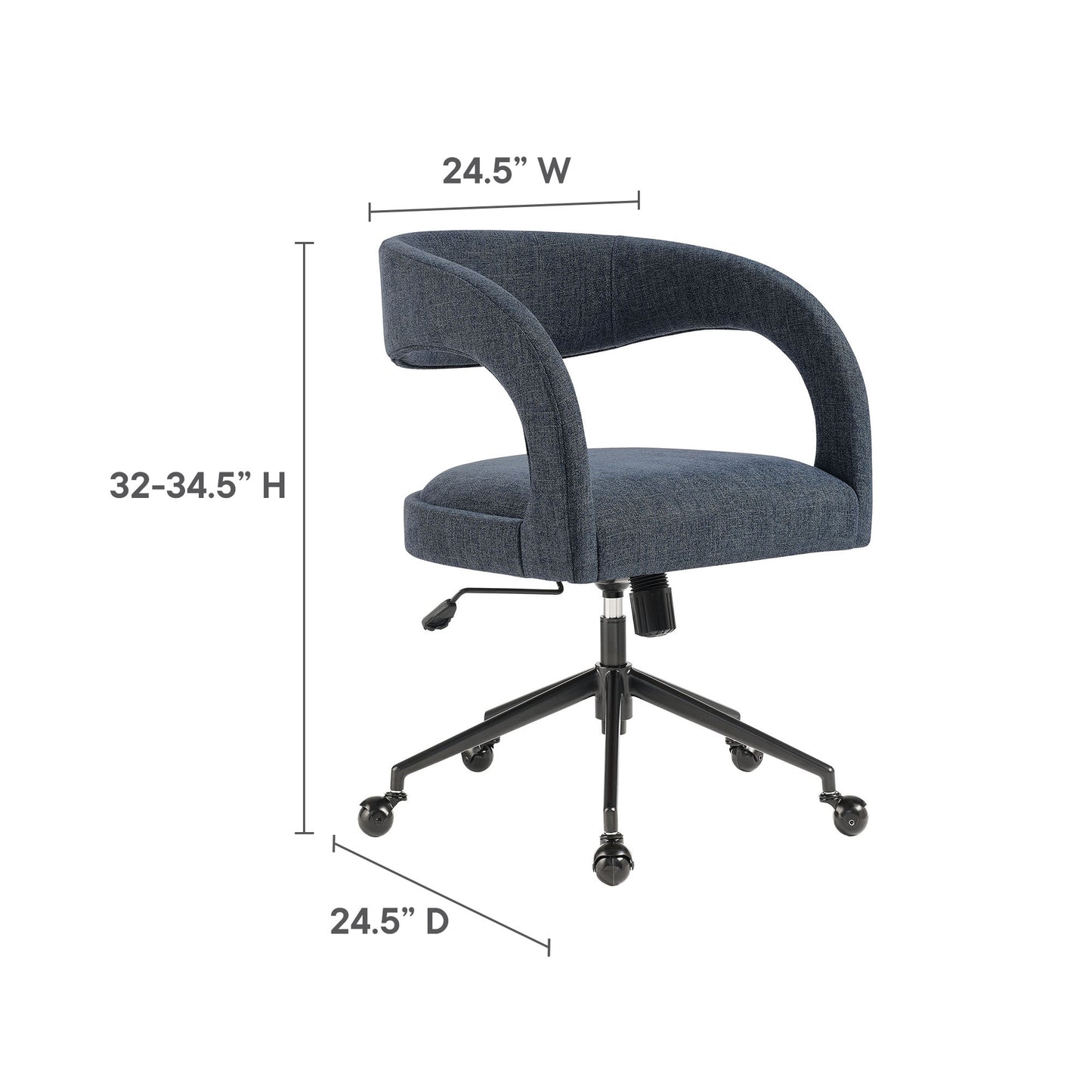 Pinnacle Upholstered Office Chair by Modway | Office Chairs | Modishstore - 32