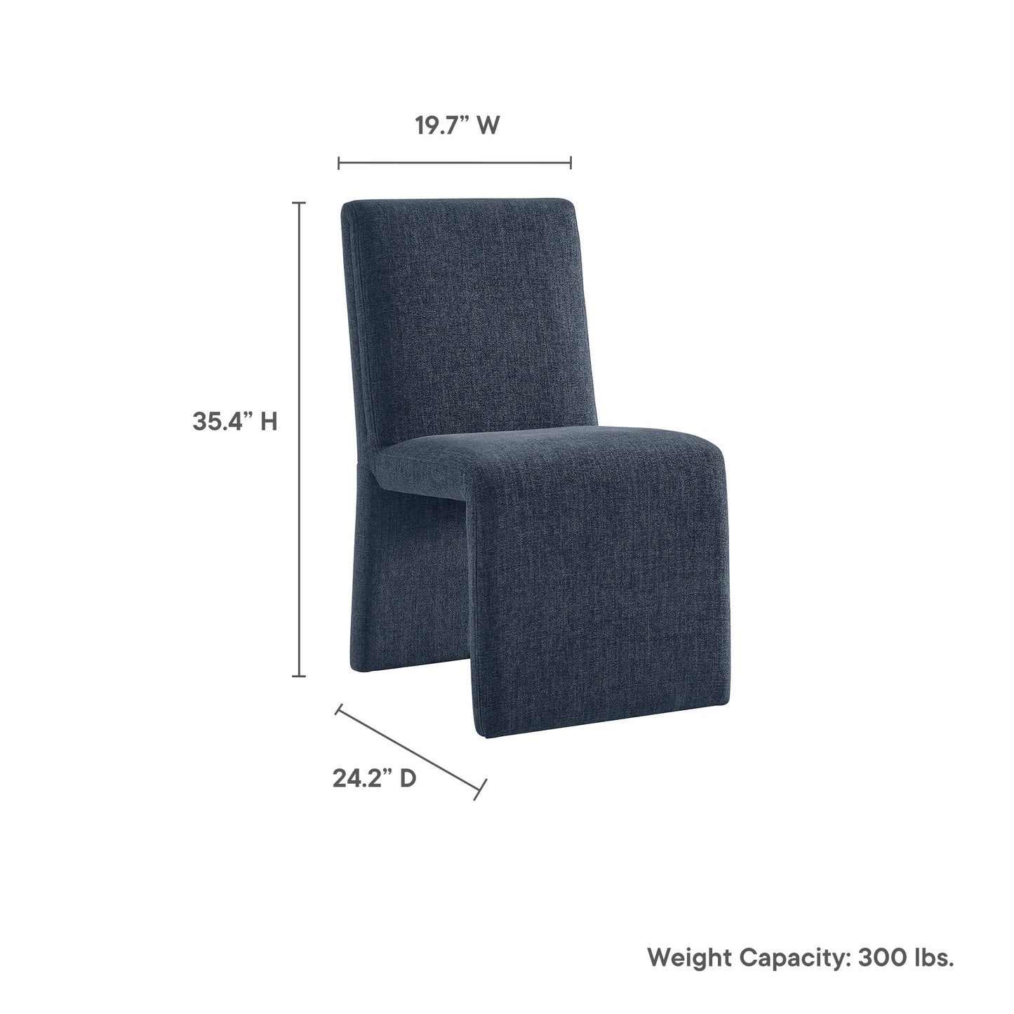 Emory Fabric Upholstered Dining Side Chair by Modway | Dining Chairs | Modishstore - 36