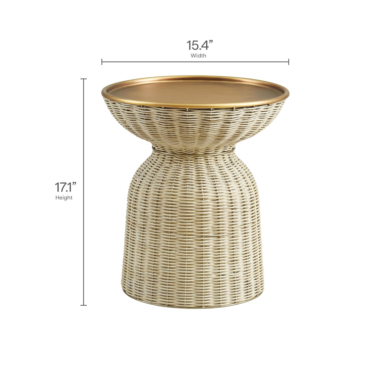 Lazaro Round Rattan Side Table by Modway | Side Tables | Modishstore - 8
