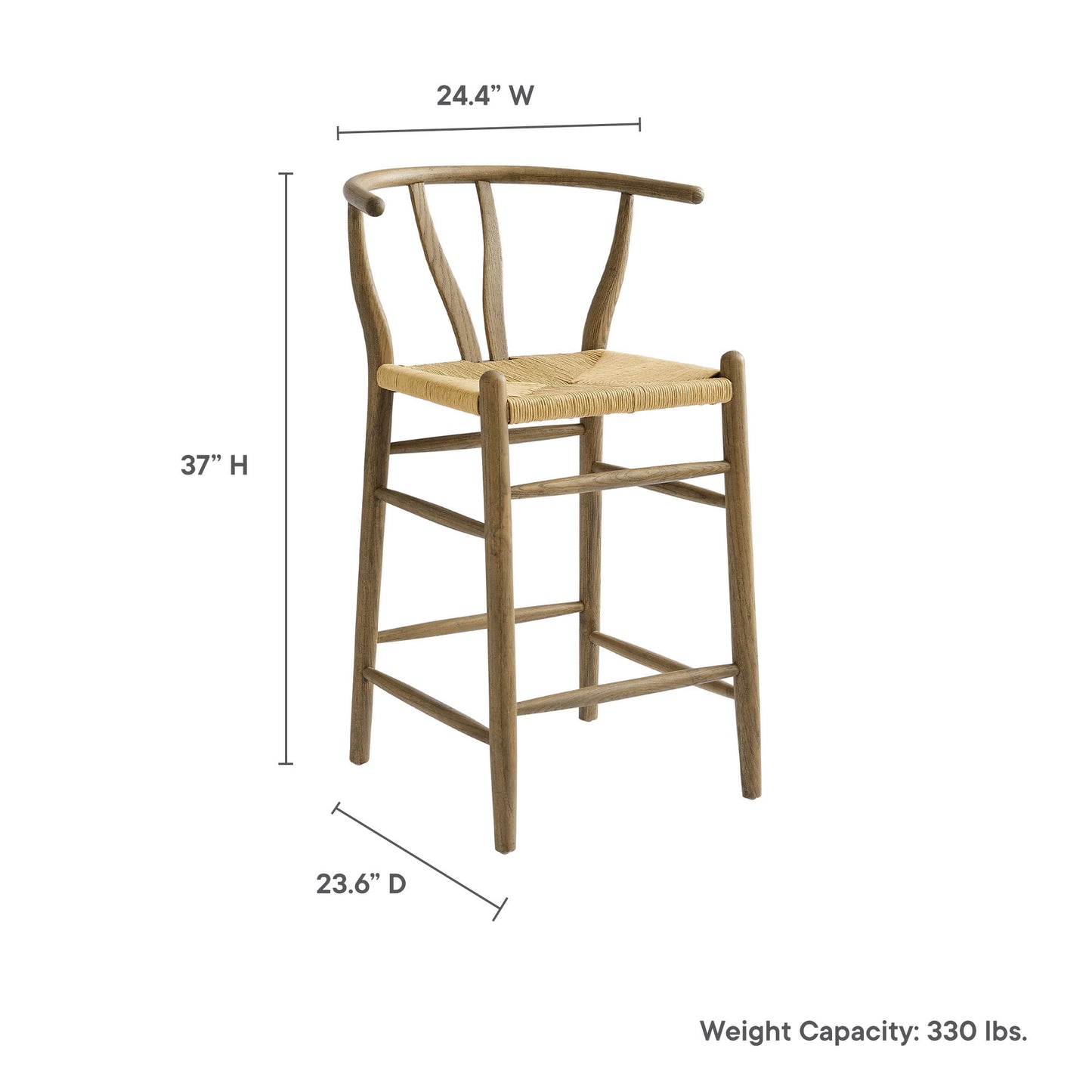 Amish Wood Counter Stool by Modway | Counter Stools | Modishstore - 10