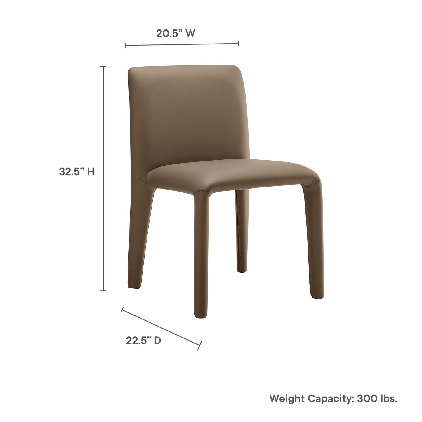 Rhodes Vegan Leather Upholstered Dining Chair by Modway | Dining Chairs | Modishstore - 18