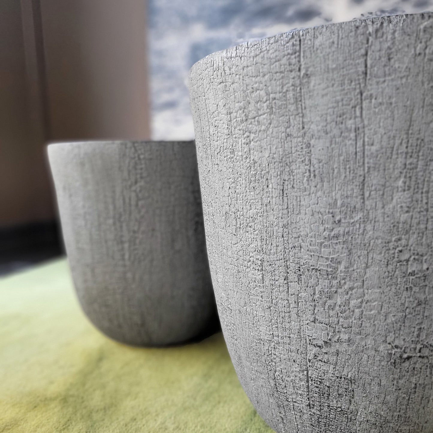 Distressed Texture: Sugi Grey, LG By Gold Leaf | Planters, Troughs & Cachepots | Modishstore - 5