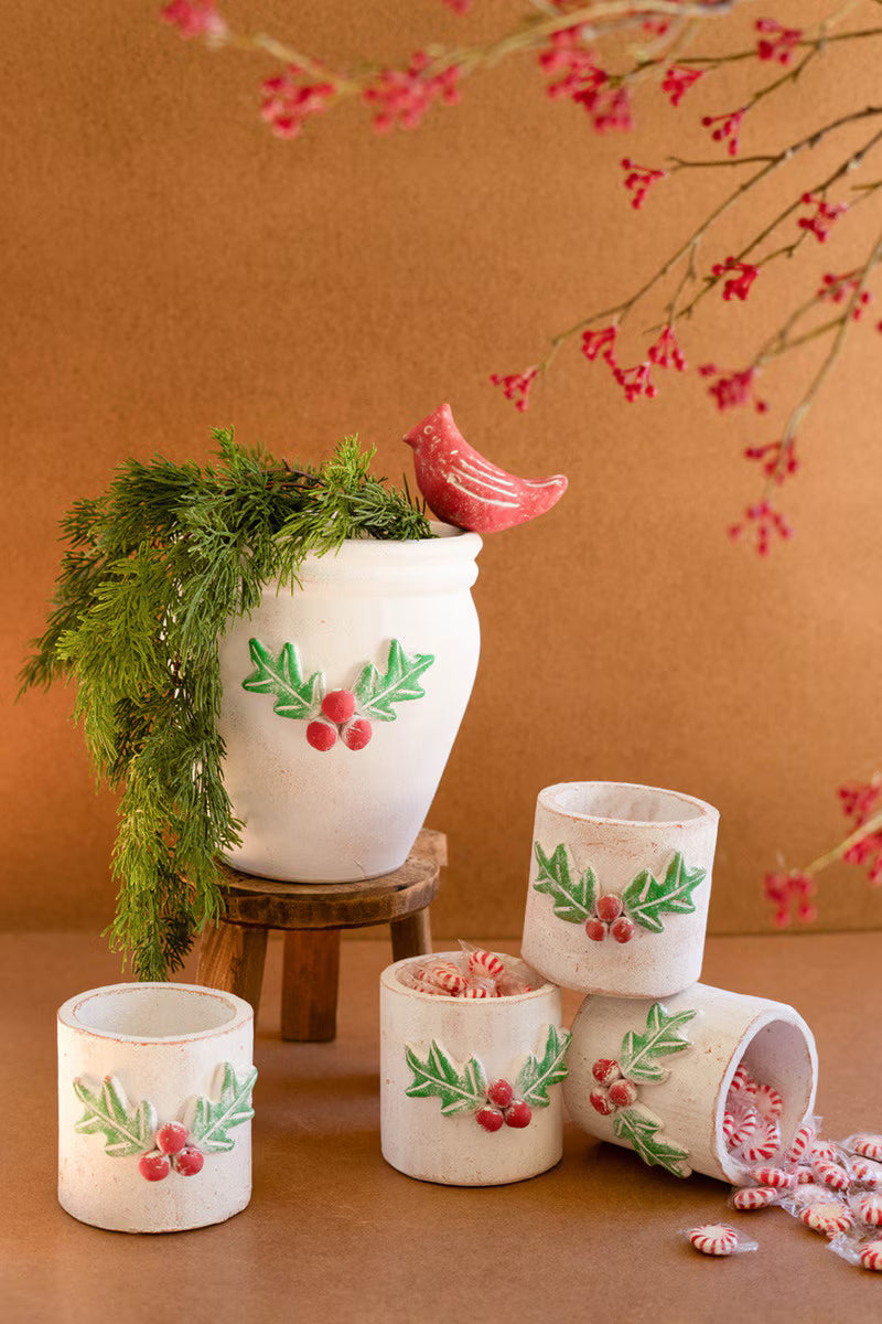 Clay Container - Holly By Kalalou