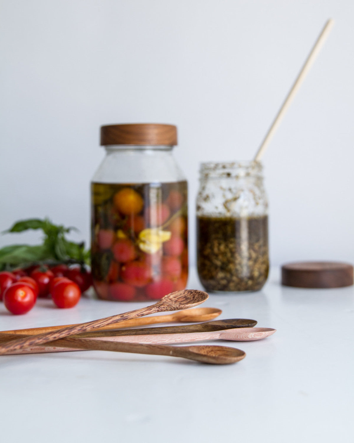 Wooden Tasting Spoons -12 inch - Set Of 6 | ModishStore | Dinnerware-7
