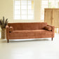 Chenille Boucle Sofa-Rust By Kalalou | Sofas | Modishstore