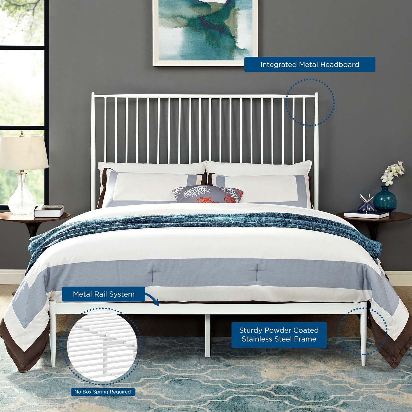 Modway Annika Queen Platform Bed - MOD-5478 | Beds | Modishstore - 17