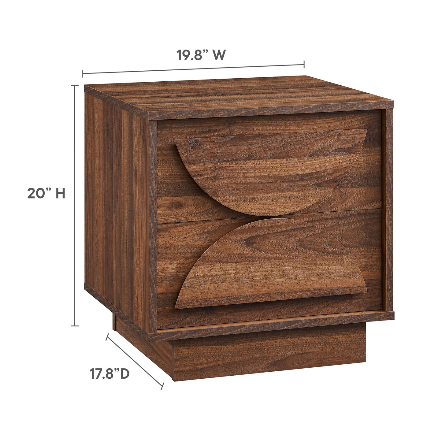 Bulwark 2-Drawer Nightstand by Modway | Drawers | Modishstore - 10