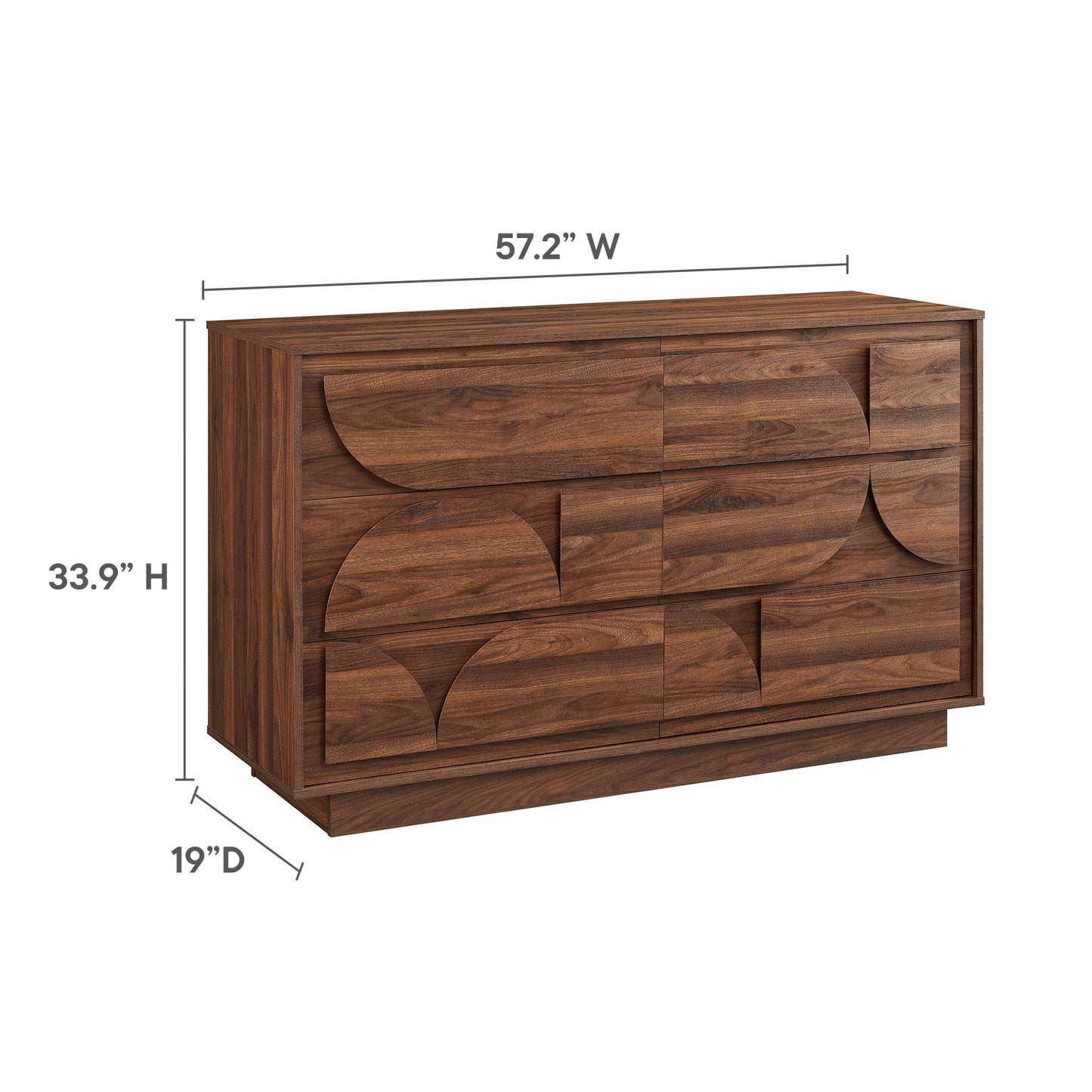 Bulwark 6-Drawer Dresser by Modway | Drawers | Modishstore - 10