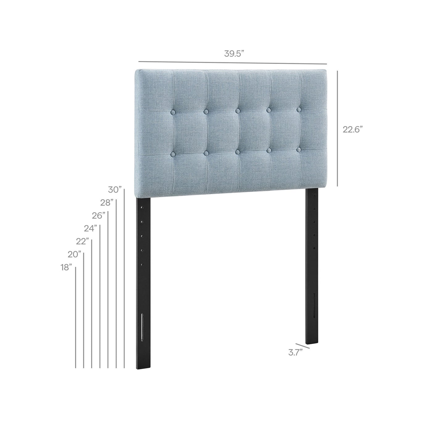 Emily Fabric Upholstered Twin Size Headboard by Modway