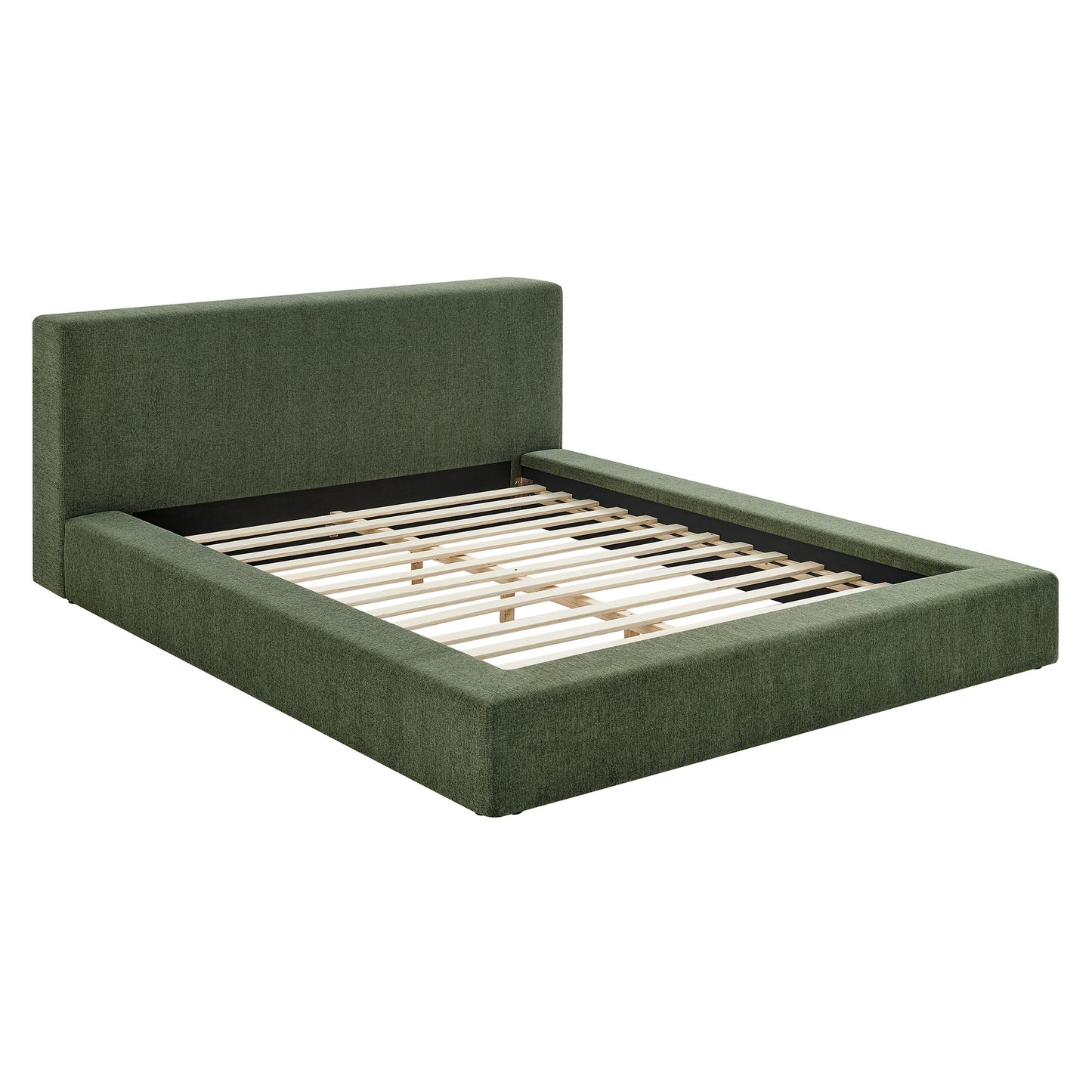 Luma Chenille Upholstered Queen Platform Bed Frame by Modway